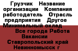 Грузчик › Название организации ­ Компания-работодатель › Отрасль предприятия ­ Другое › Минимальный оклад ­ 15 000 - Все города Работа » Вакансии   . Ставропольский край,Невинномысск г.